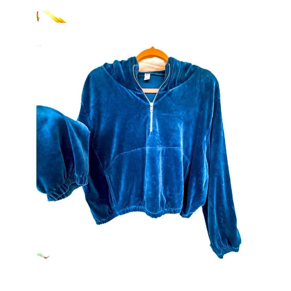 BP Velour Hoodie, Aurora Blue, Women's Size L. - Picture 3 of 7